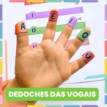 Aprendendo-as-Vogais-Atividades-da-Apostila-2-Dedoches-na-mao-Atividades-de-Alfabetizacao-Foto-caseira