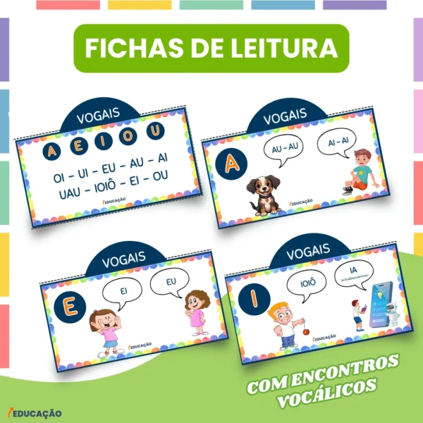 Aprendendo-as-Vogais-Atividades-da-Apostila-2-fichas-de-leitura-com-encontros-vocalicos-Imagem-Digital-Atividades-de-Alfabetizacao