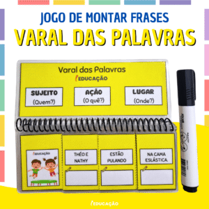 Varal das Palavras - Jogo das Palavras para Criar Frases- Atividade Lúdica de Alfabetização 1